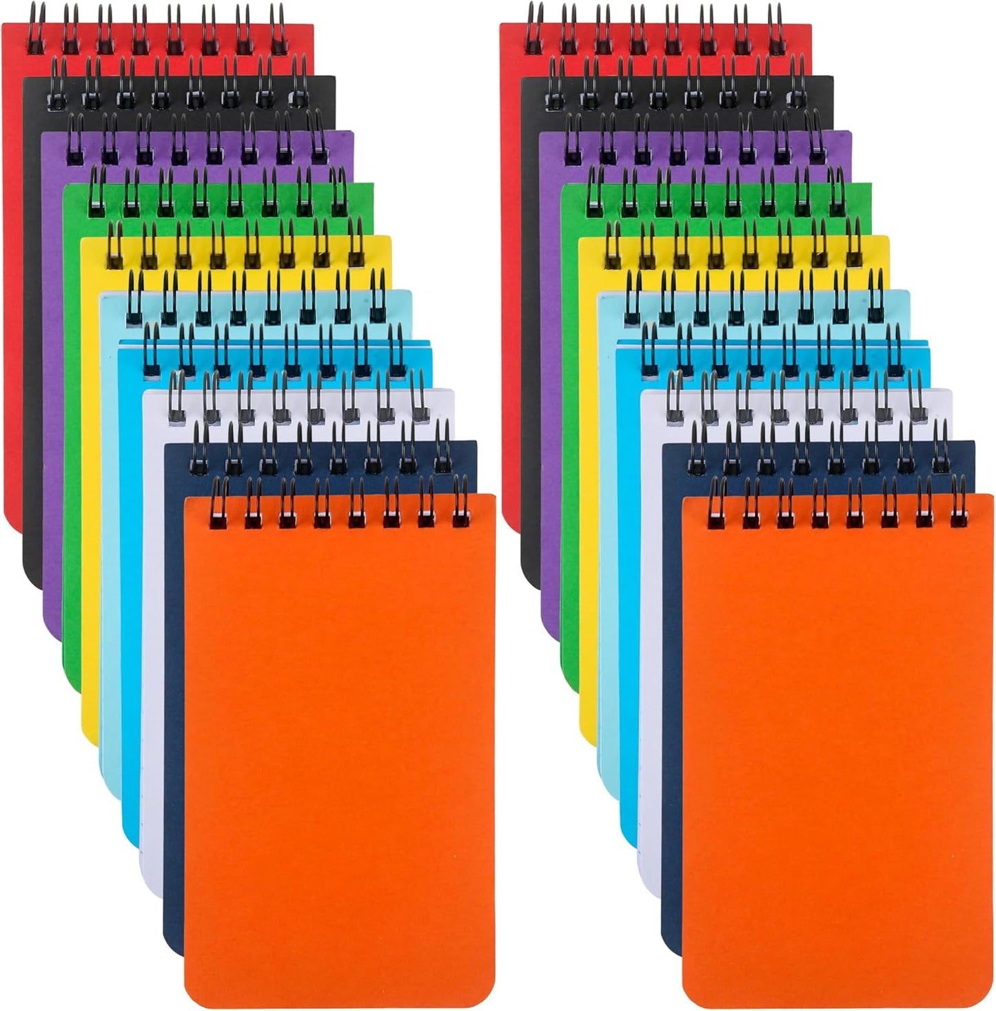 20 Pcs Pocket Notebook Spiral Steno Pads A7 Mini Notepads with Lined Pages for Kids Adults Outdoor Home Office School, 3 x 5 Inch