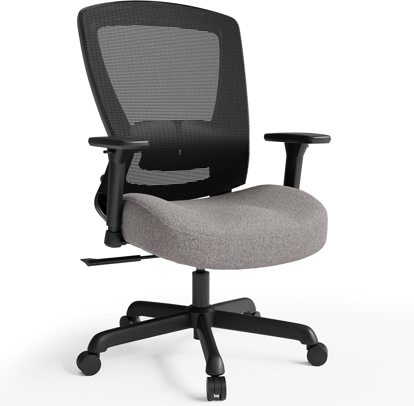 T96C Ergonomic Home Office Chair, Mesh Computer Desk Chair with 4D Armrests, Adjustable Lumbar Support,Tilt Function, Executive Rolling Swivel Task Chair for Long Hours (Stone)