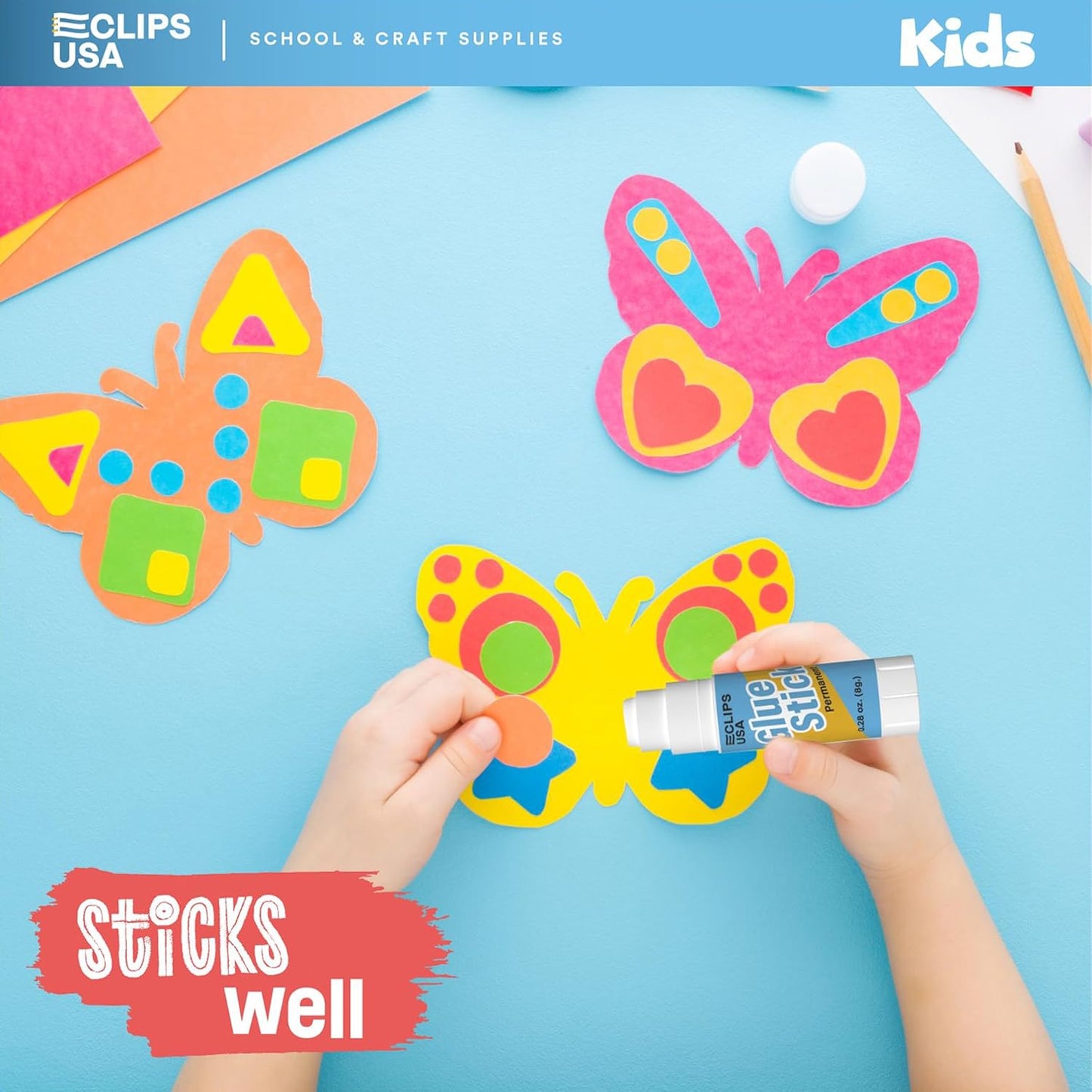 Glue Sticks Bulk (25 Pack), Glue Sticks for Kids Or Adults, Washable Glue Sticks, Glue Sticks Bulk Classroom, Craft Glue, School Supplies, .28 oz, 8 Grams (25 Pack)