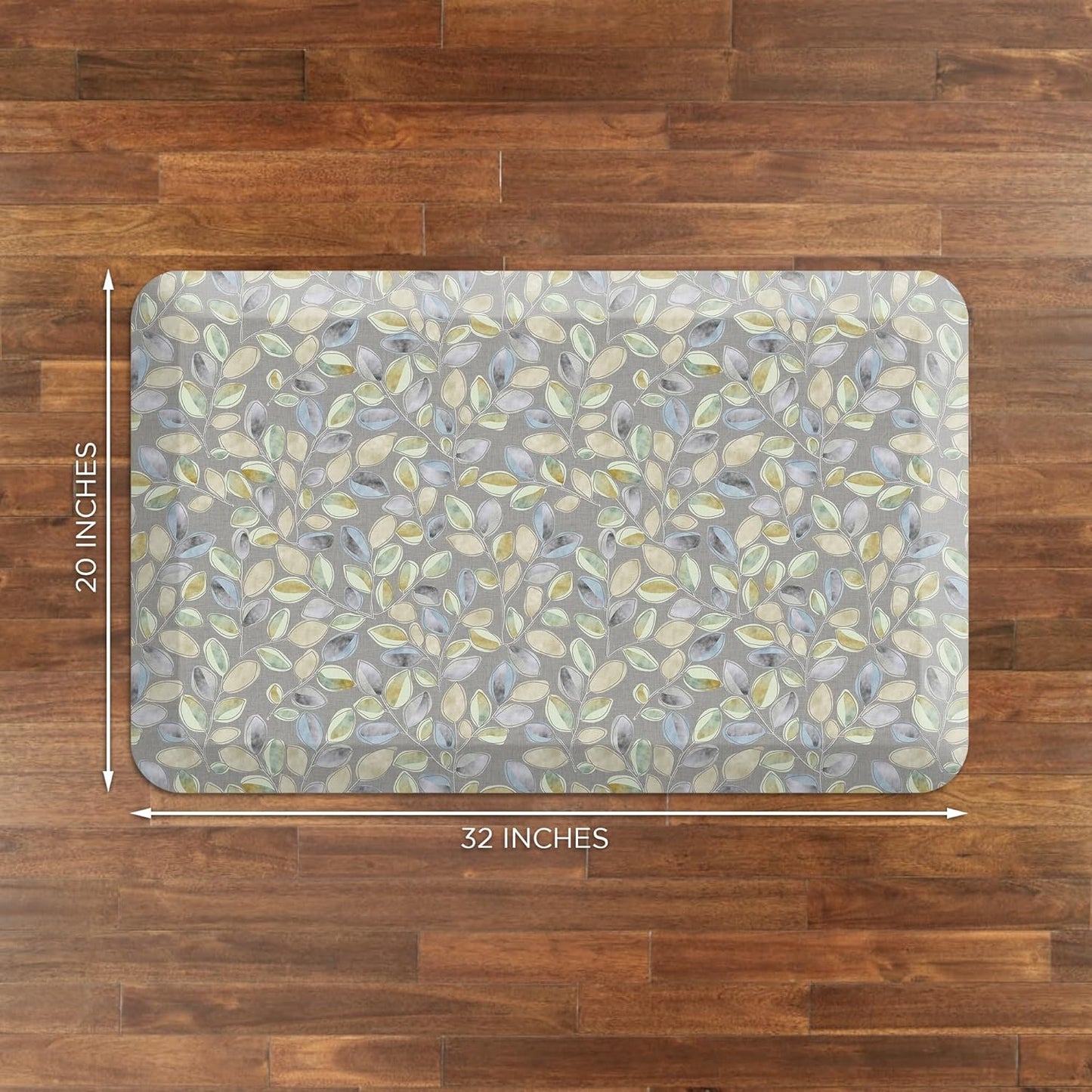 GelPro Anti-Fatigue Designer Comfort Kitchen Floor Mat Orchard Grey Lake 20x32