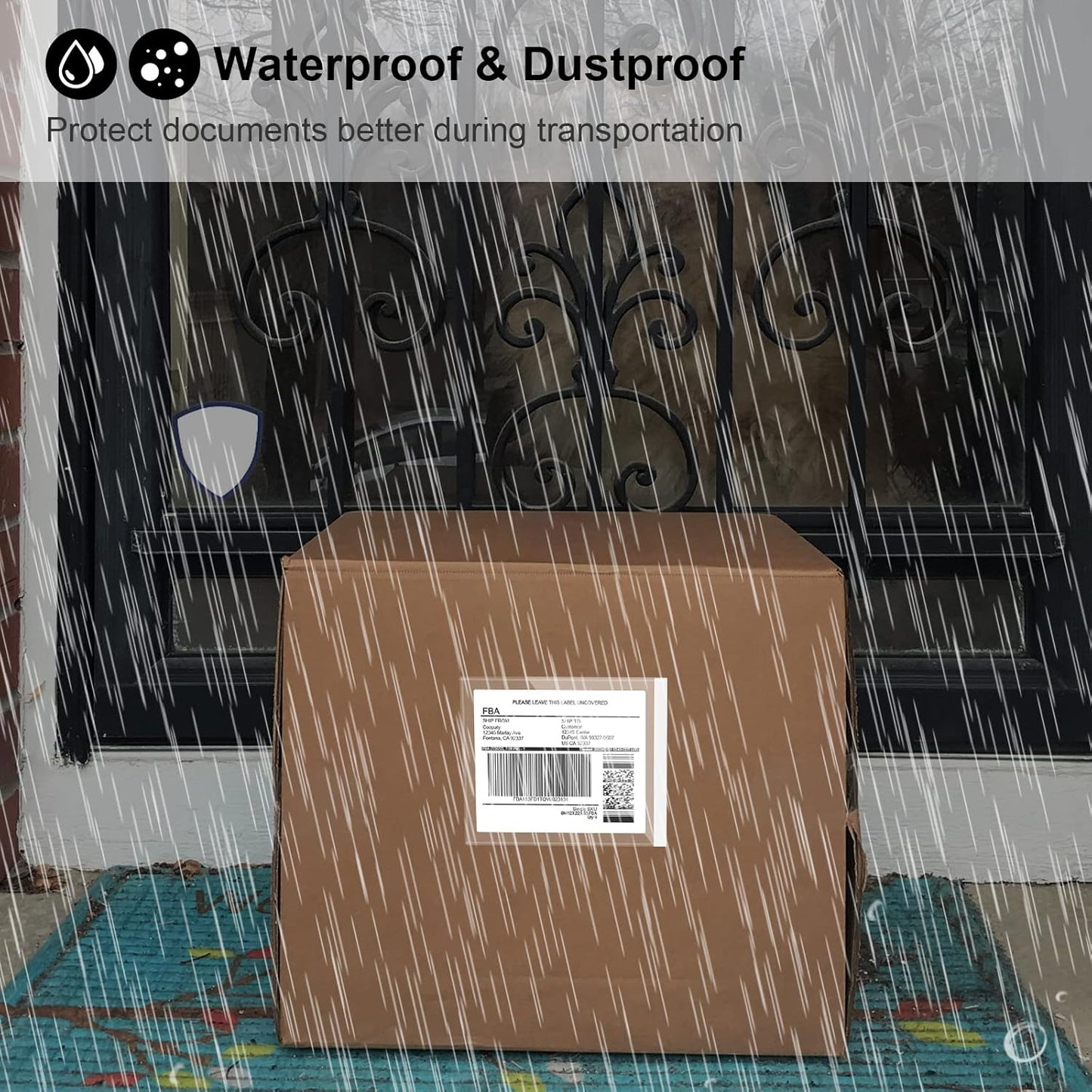 Coopaty 4.5" x 5.5" Packing List Envelope, Shipping Label Pouch, Clear Adhesive Packing List Pouches for Invoice/Documents/Labels (100 Pack)