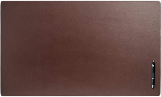 Dacasso Classic Leather Mat Desk pad, 34" x 20", Chocolate Brown