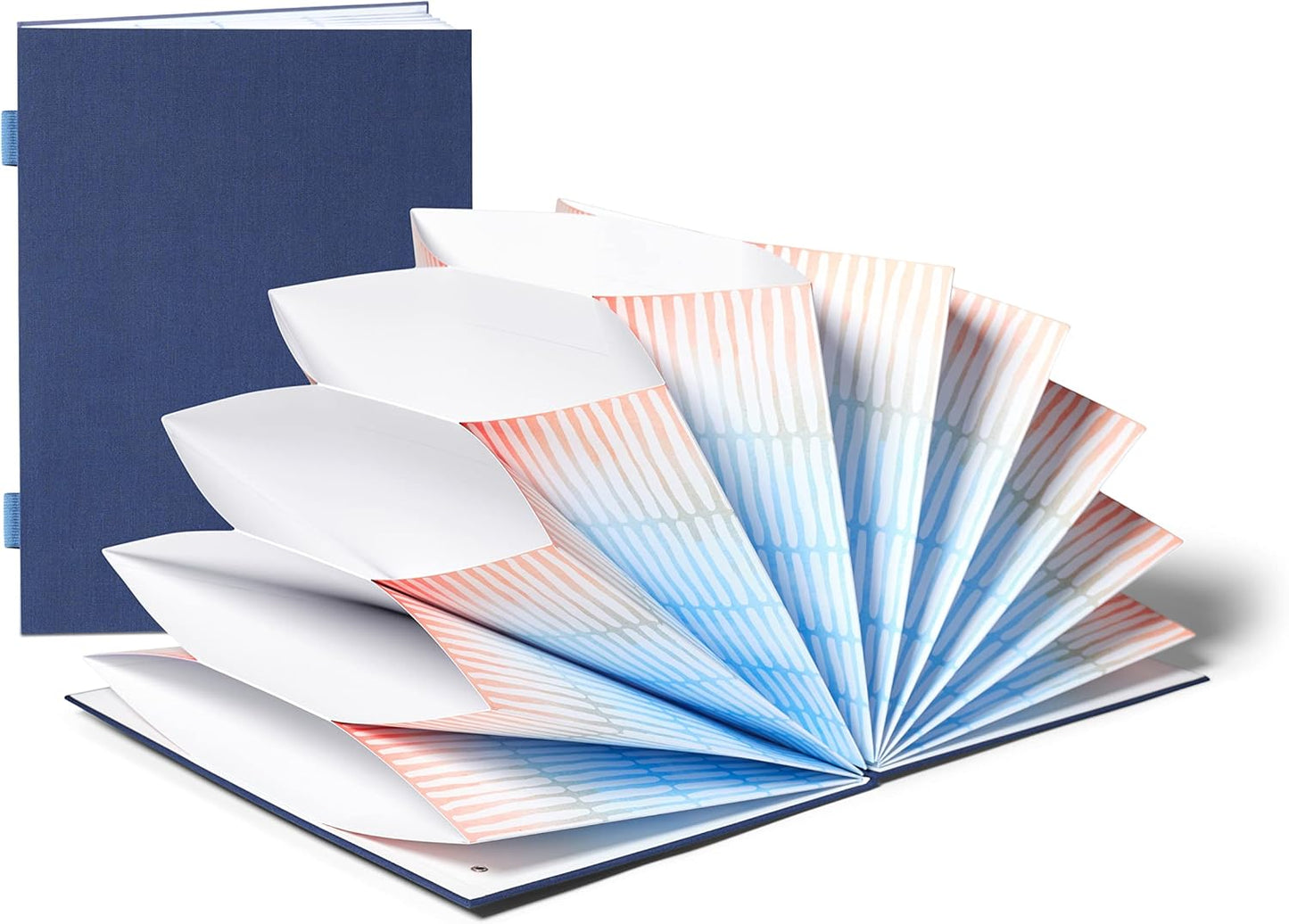 Savor | 2025 Edition Luxe Accordion Fan Folio™ | Fabric Bound Acid-Free Document Organizer with Labels | Ideal for Important Records, Graduation Gift, Home Paper Organization and Archive