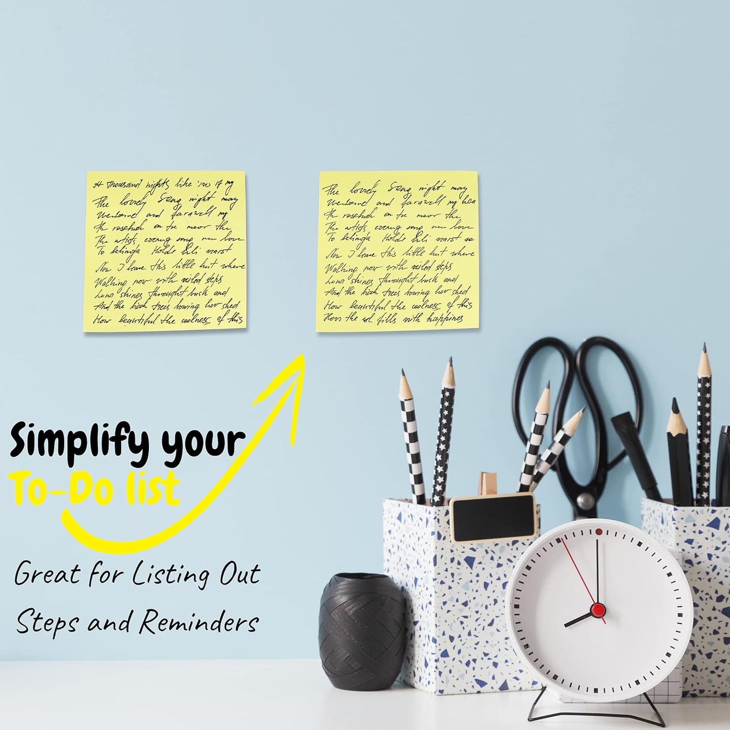 Mr. Pen- Sticky Notes, 3"x3", 12 Pads, Pastel Yellow Colors, Self-Stick Pads, Aesthetic, Colorful, Bulk