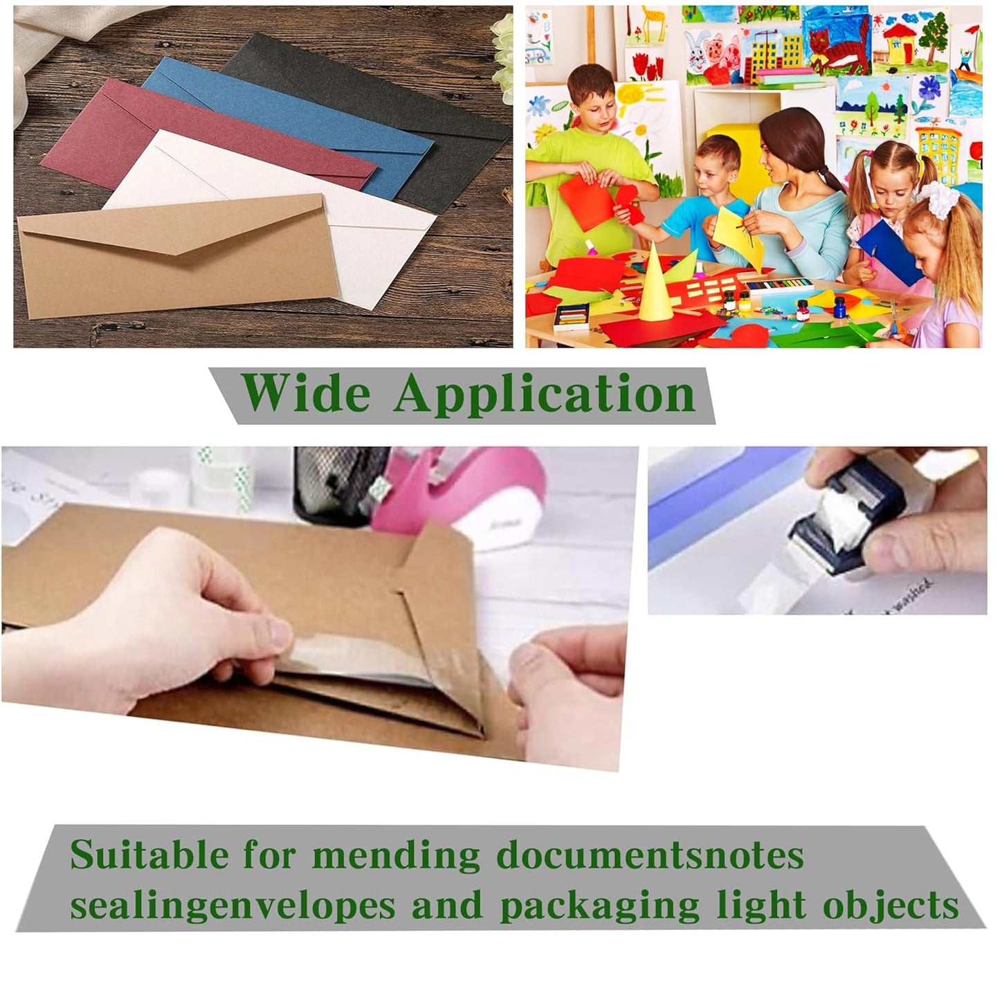 144 Rolls Transparent Tape Refills Rolls Each Rol 1 inch Corel 3/4 x 900 Inches,for School,Office, Home.