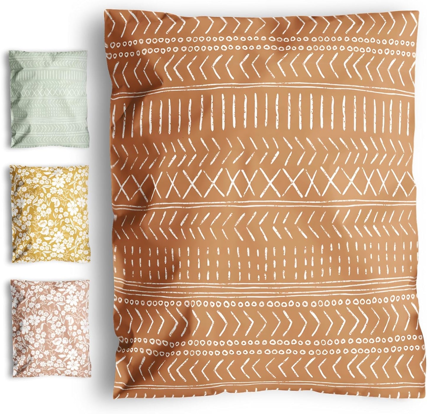 Poly Mailers 10x13 Inch 500 Pack Medium Shipping Bags Strong Thick Mailing Envelopes | Self Sealing Adhesive | Waterproof & Tear Resistant | Small Business Packaging for Clothing - Boho Brown