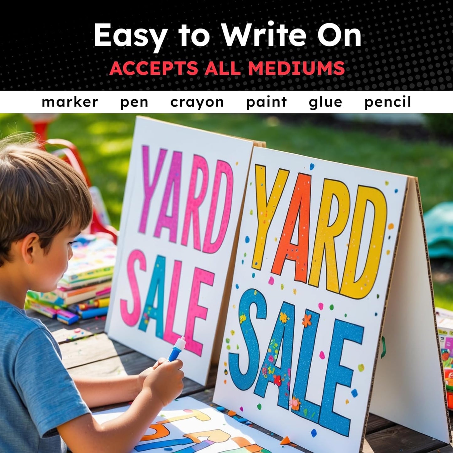 Hygloss Medium Poster Board 11x14 - 100 Poster Boards Bulk Pack - 10 Pt. Thickness White Poster Board Paper for Projects, Presentations, Displays, Signs, Crafts - Blank Posterboard Multipack 11" x 14"