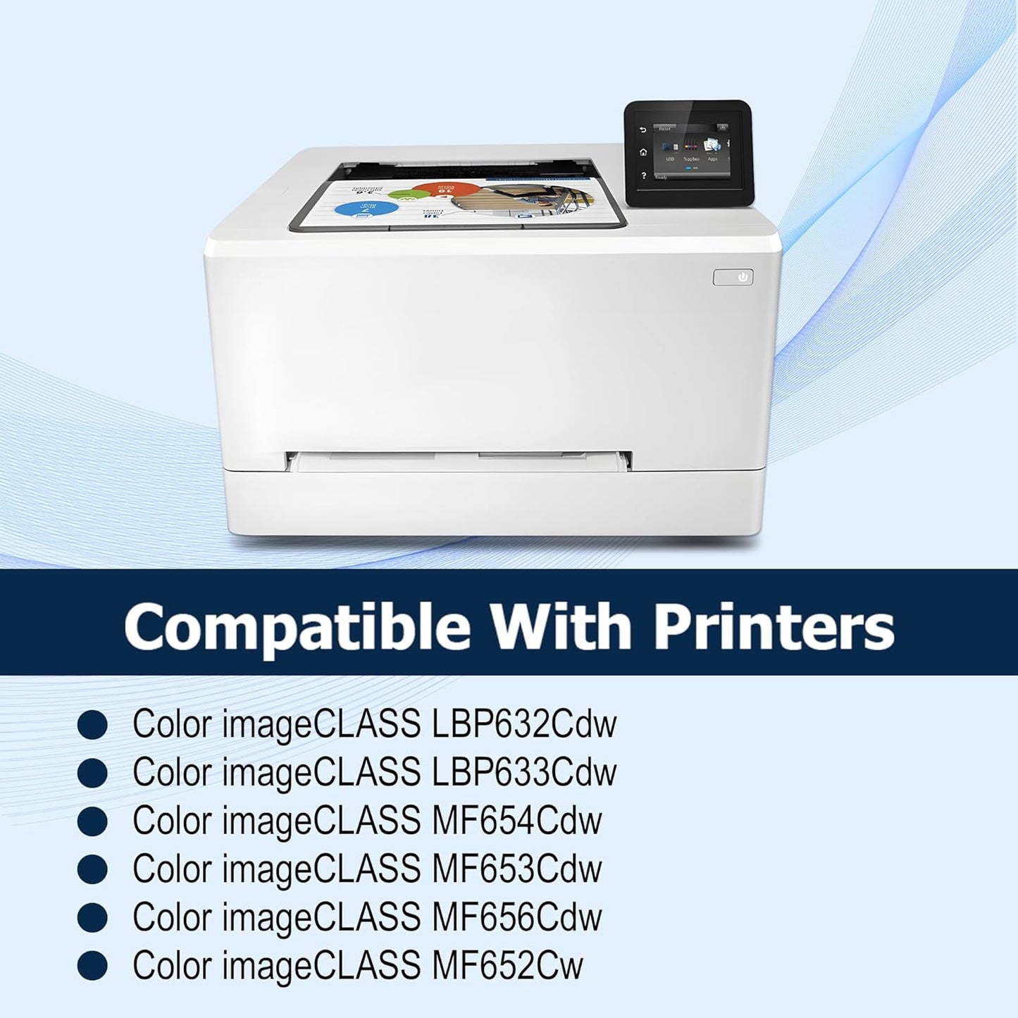 067 Black Toner Cartridge Replacement for Canon 067 067H CRG-067 to use with Canon Color ImageCLASS LBP632Cdw MF656CDW MF652Cw MF654CDW MF653Cdw MF651CW LBP631CW LBP633CDW Printer Ink (2 Pack )