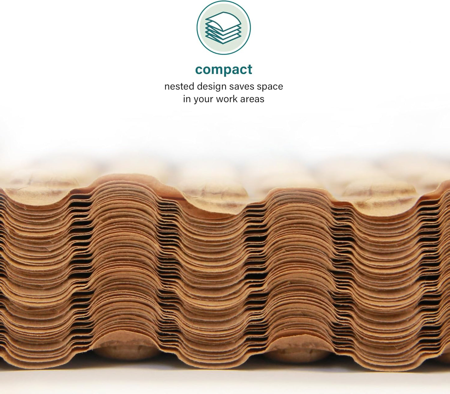 Elementree Paper Bubble Wrap Sheets for Packing, Moving, & Shipping - 12" x 12" x 250' - Eco-Friendly Kraft Bubble Paper - Recyclable Cushioning Wrap - Made in the USA (01913)