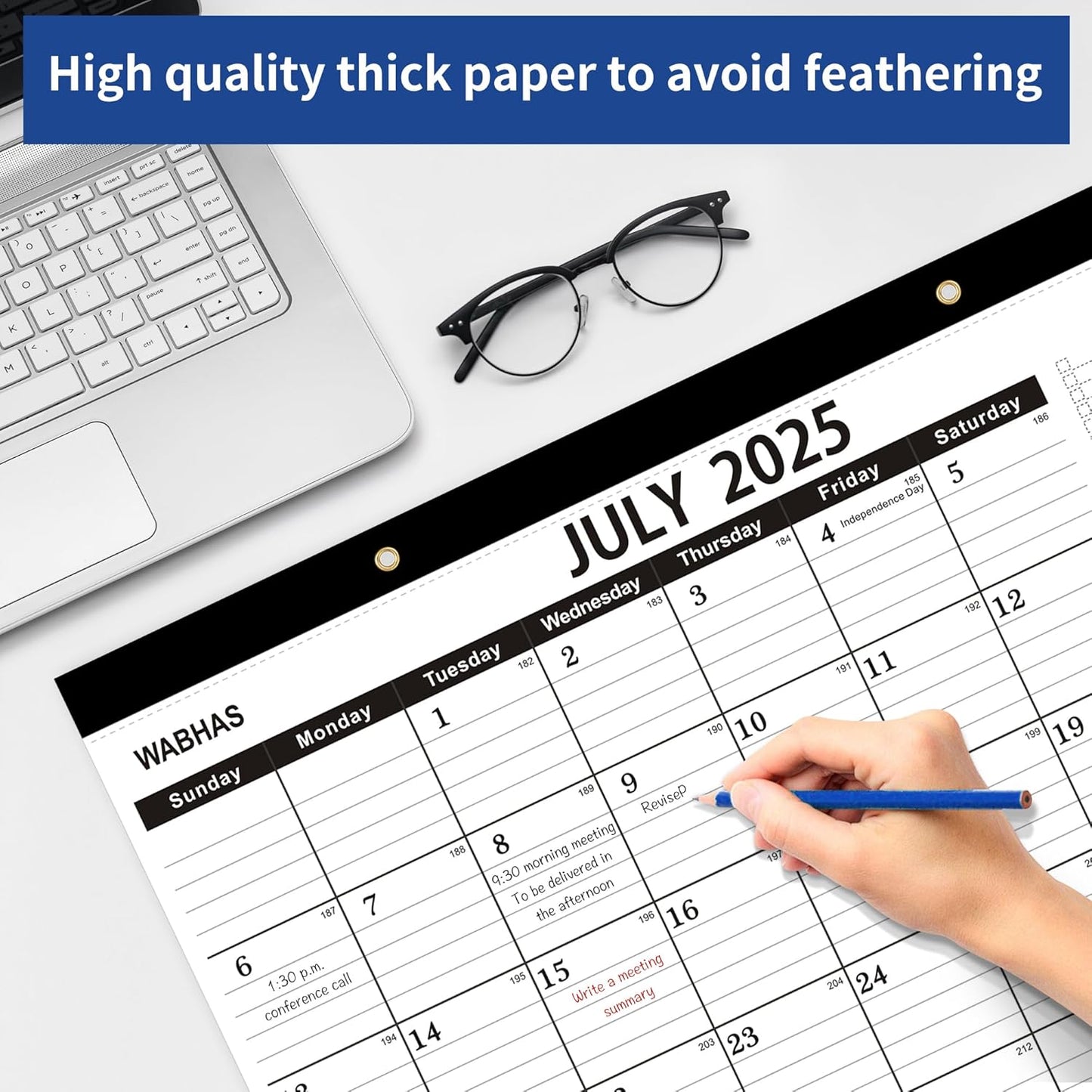 Desk Calendar 2025-2026,July 2025 to December 2026, Desk calendar 2025-2026 with to-do list,Calendar 2025 18 Months,17" x 12" for Home or Office.