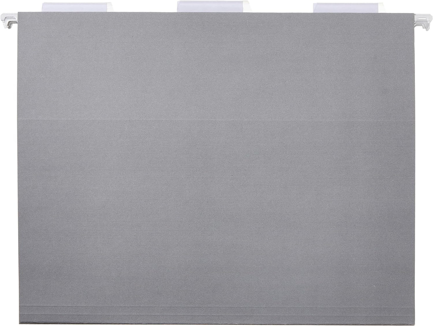 Amazon Basics Hanging File Folders, Letter Size, Gray, 25-Pack