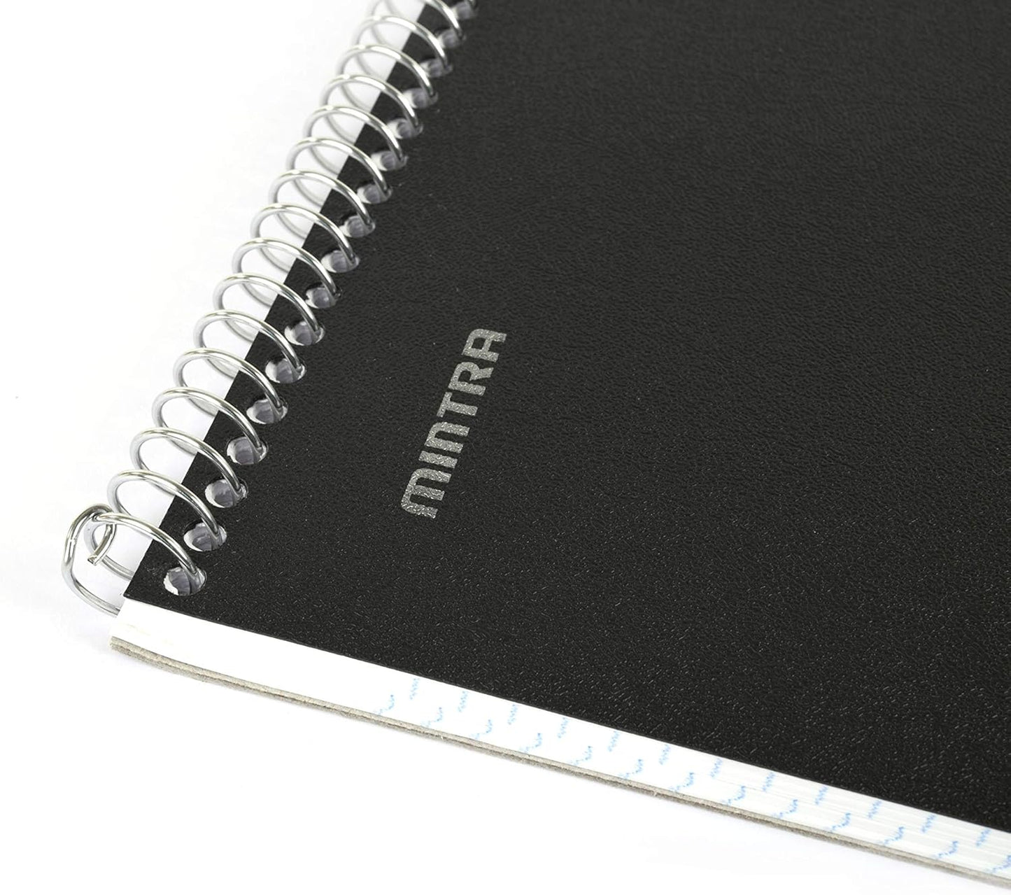 Mintra Office TOP BOUND Durable Spiral Notebooks (Black, College Ruled 3pk)