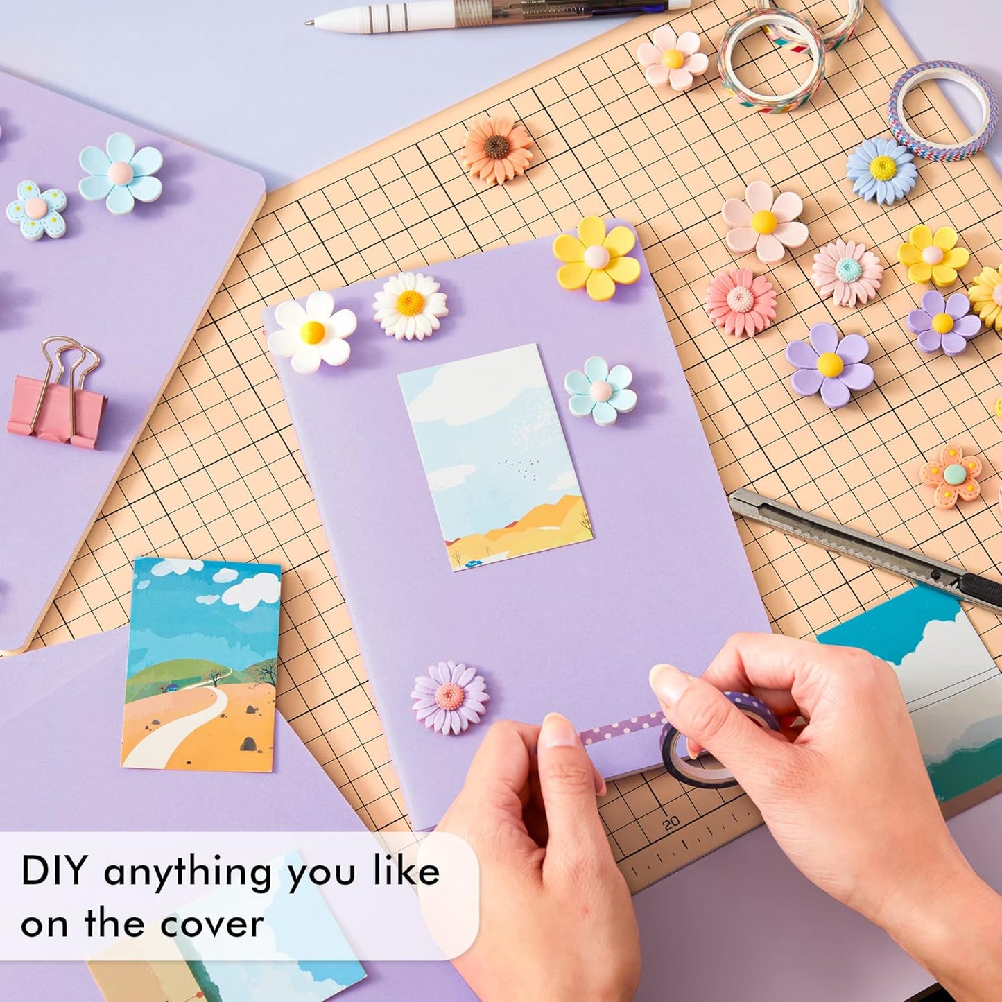 16 Pack Soft Cover Journal Bulk, Feela Lined Notebooks College Ruled for Work for Women Girl Writing, Blank Travel Journal Note Taking Notebook School Business Supplies, 8.2” x 5.5”, A5, Light Purple