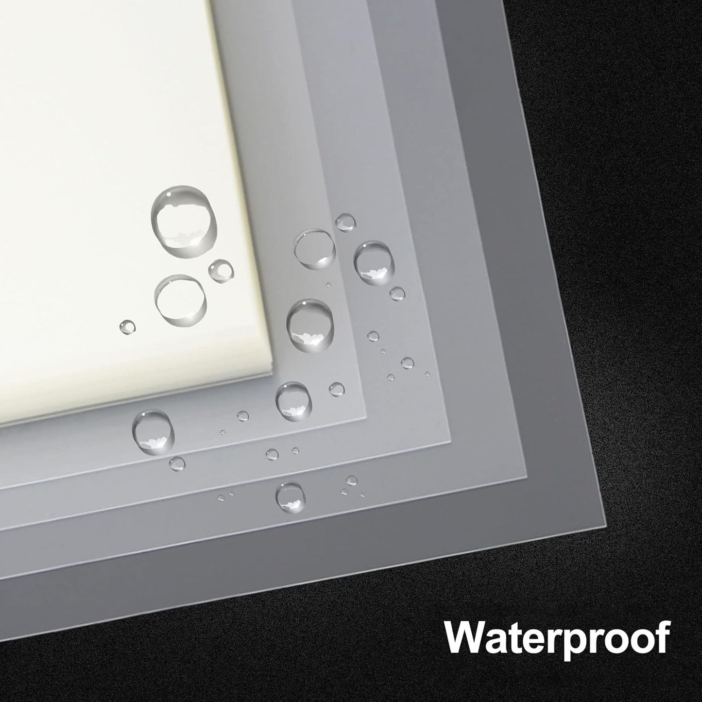 Rayson Clear Binding Cover - 12 mil Polypropylene, 8-1/2 × 11 inches, Durable Un-Punched Plastic Presentation Covers, 50-Pack (PP350C)