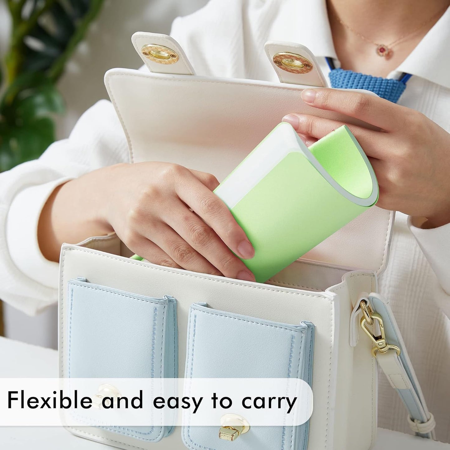 feela 8 Pack Soft Cover Journal Bulk, Notebooks College Ruled for Work, Lined Travel Journal for Women Men, Note Taking Notebook School Supplies Business Writing, 8.2” x 5.5”, A5, Light Green