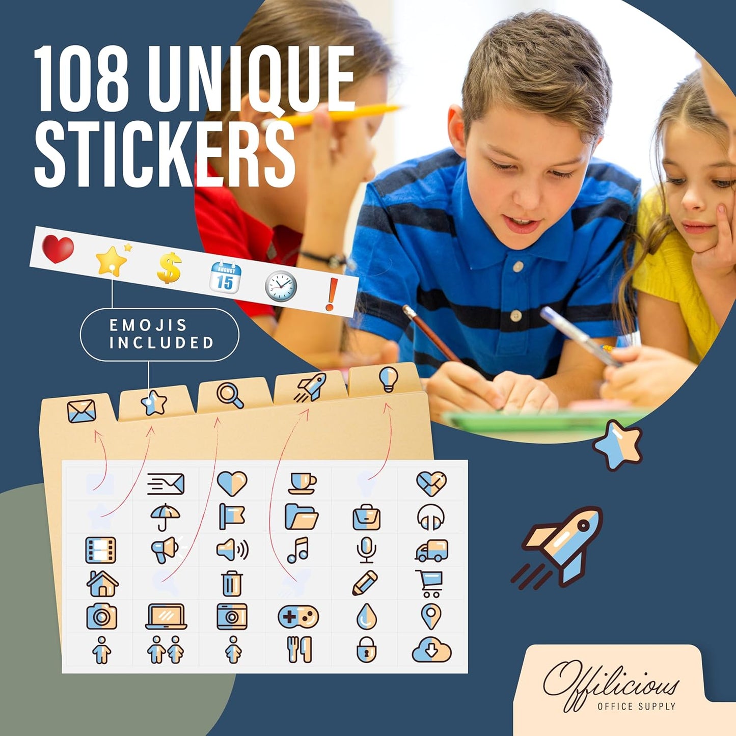 Black Index Card Holder 4x6 - Index Card Box With Index Dividers, Ruled Cards & Stickers - Recipe & Flash Card Holder Box Organizer