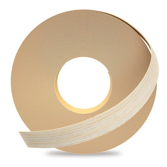 GSCIT Club Oak Edge Banding, 7/8 inch x 500ft roll of Veneer Edge Banding Preglued Flexible, Wood Tape Banding for Repair Furniture