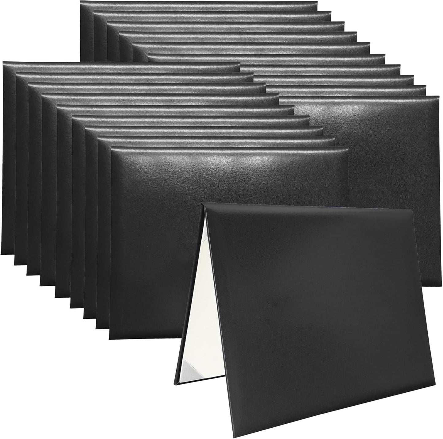 20 PCS Smooth Diploma Certificate Cover 8 1/2" x 11" Black