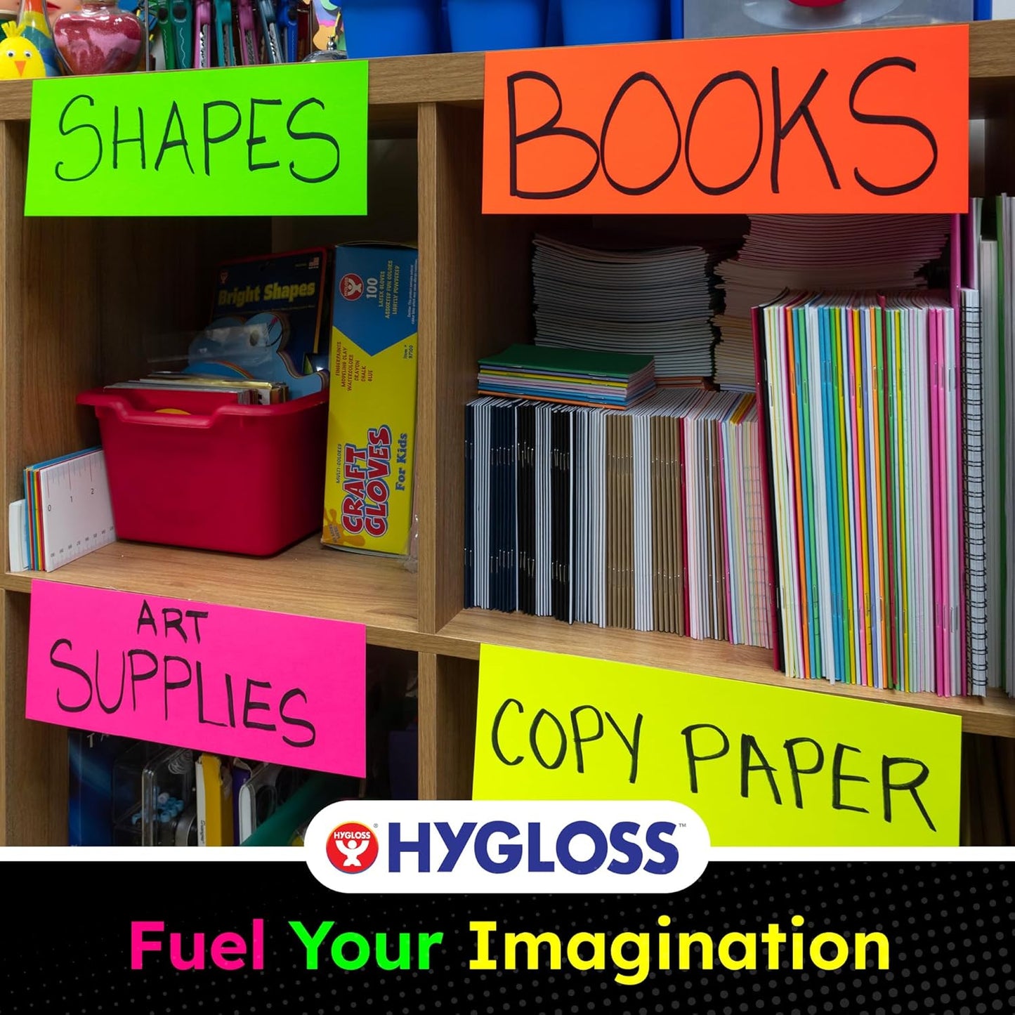 Hygloss Small Poster Board 4x11 - 50 Neon Yellow Single Color Poster Boards Bulk Pack - 10 Pt. Thickness Colored Poster Board Paper for Projects, Flash Cards, Signs - Posterboard Multipack 4" x 11"