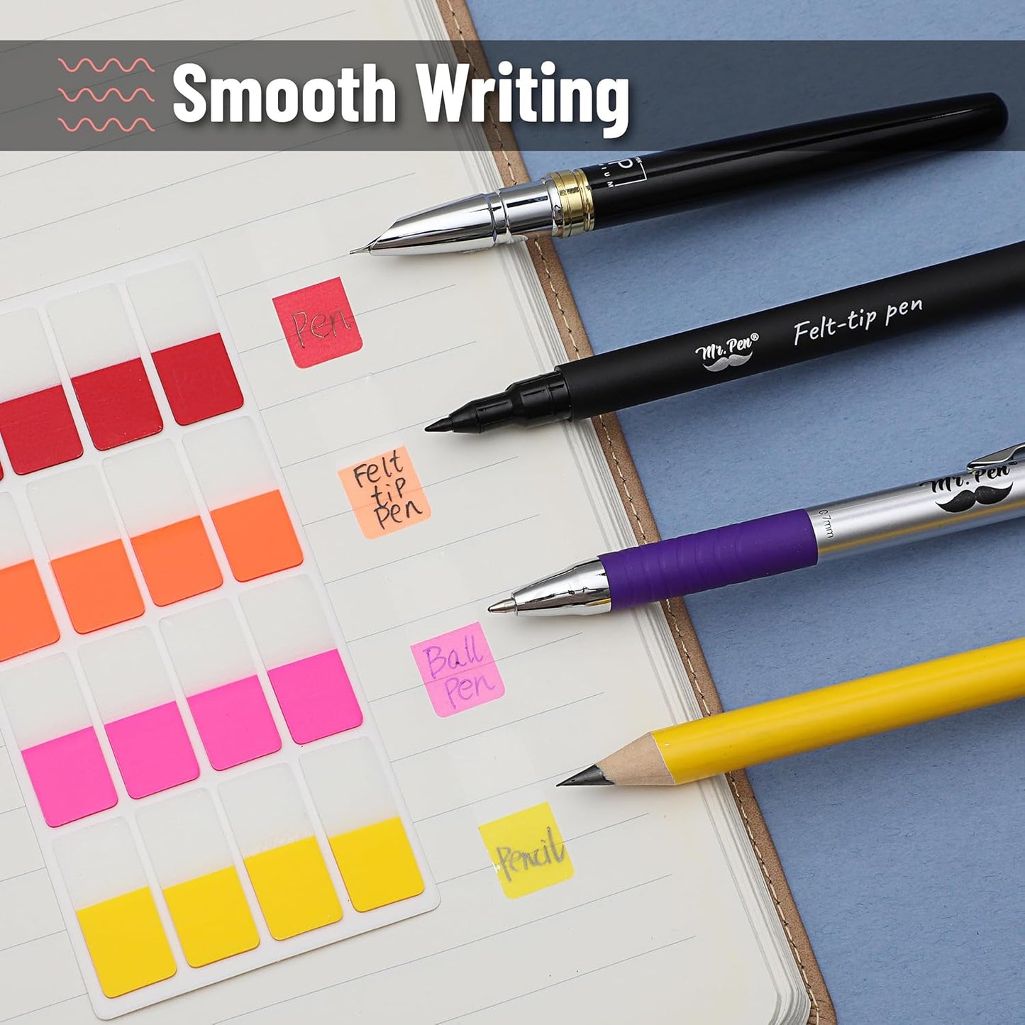 Mr. Pen- Sticky Index Tabs, 480 Pcs, Colorful Sticky Tabs for Notebooks, Page Markers, Page Tabs for Binders, Page Tabs Sticky Tabs for Books, Notebook Tabs, Book Sticky Tabs for Notebooks