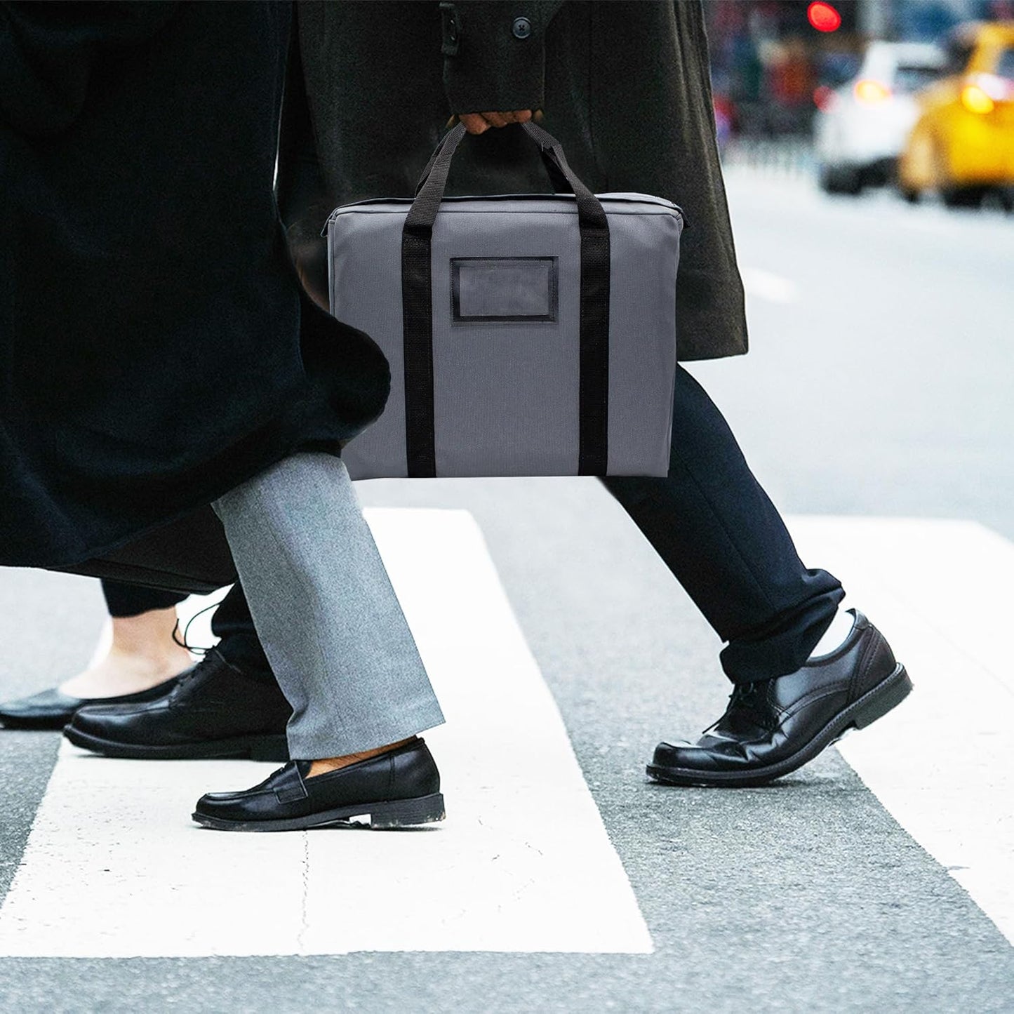 Fire Resistant and Water Repellent Briefcase Document Bag, 18 x 14 x 4 Inch