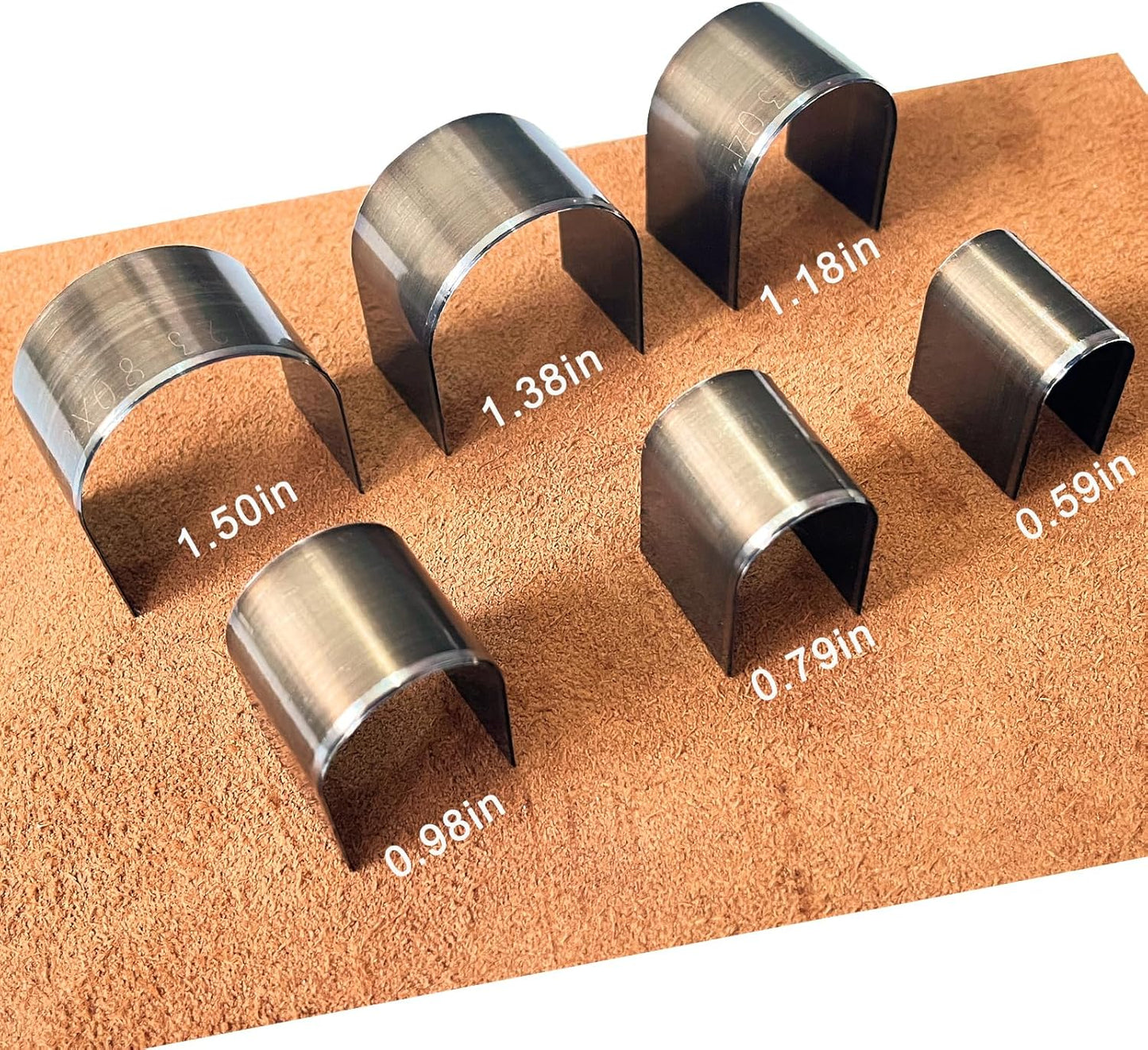 18 Pieces Leather Corner Punch Set, Leather End Punch Tool High Carbon Steel Corner Cutter Tools, Corner Trimmers Punch with Mat & Box, Edge Trimmer for DIY Leathercrafts