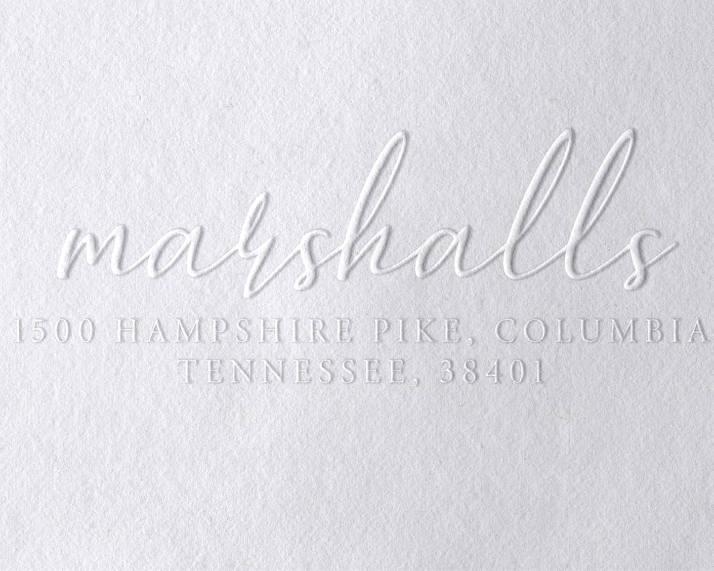 Custom Self-Inking Address Stamp with Name, Personalized Couples Address Stamps, Custom Rubber Address Stamp, Modern Address Stamp Wooden Handle Rubber Stamp (Embosser)