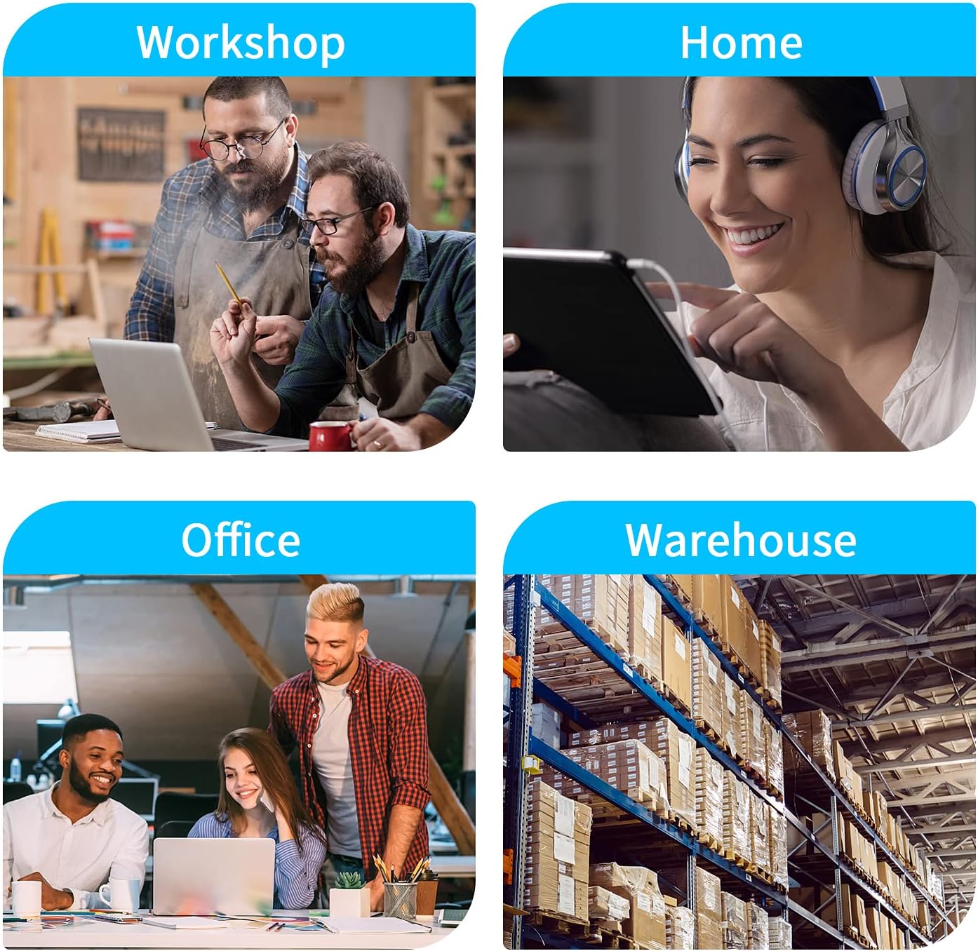 Heavy Duty Metal Power Strip, 20 AMP Surge Protector with 9 Outlets, 12 Gauge Industrial Strength for Shop & Garage Use, 6 FT Extension Cord Included, Durable T-Slot Design (6FT)