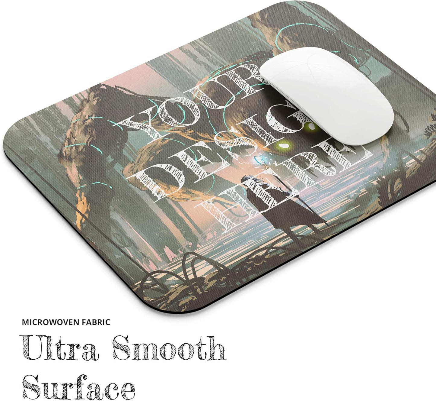 Custom Desk Mat – Personalized Desk Pad with Photo, Text, or Logo | 14x24” Extended Neoprene Gaming Mat for Work or Hobby, Sewn Edges