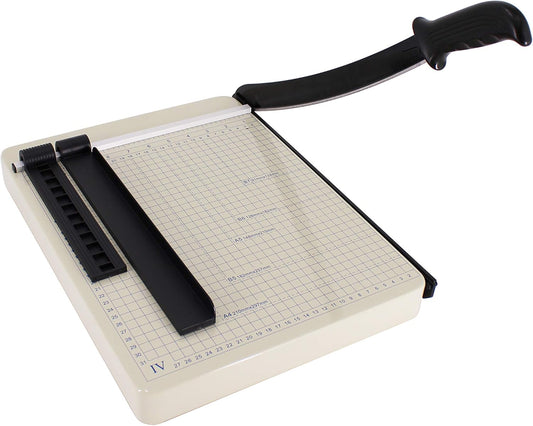TEXALAN(R) Paper Cutter 12" x 10" Metal Base Trimmer Scrap Booking Guillotine Blade