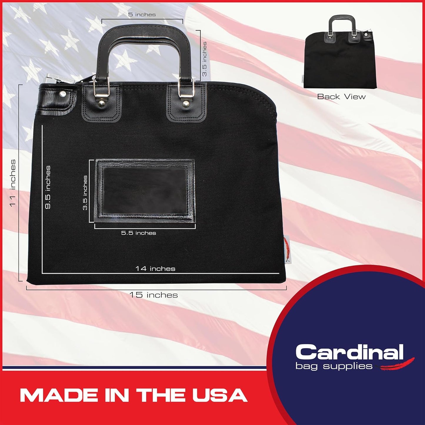 Fire Resistant Security Money Bag with Lock, Water Repellent, Safe Storage, Protects Important Valuables, 15 x 11 Inch (Black)