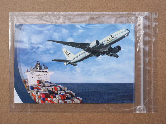 BEUYI Premium 5'' x 7.5'' Resealable Adhesive Shipping Label/documents Pouches (50 Pack)