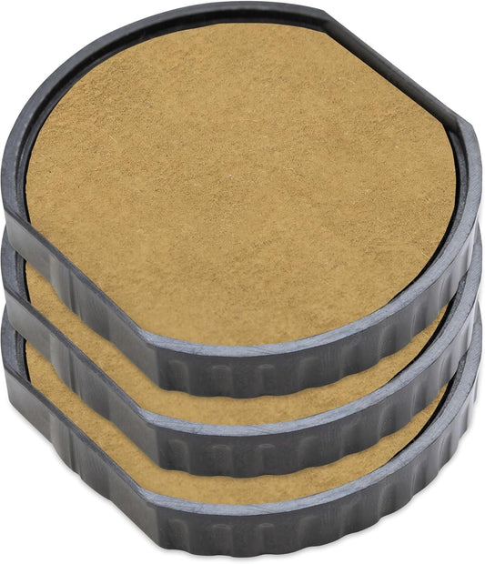 COLOP E/R40 Non-Toxic, Water Based Premium Replacement Pad for Printer R40 Stamp - Pack of 3 - Dry (No Ink Color)