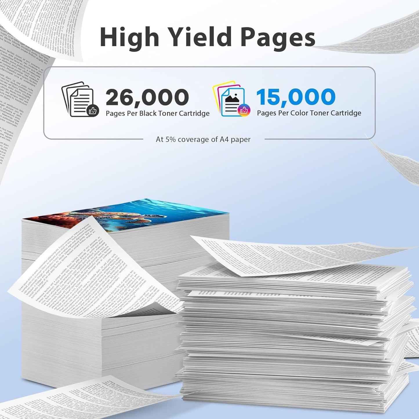 Compatible 7525 Toner Cartridge High Yield Replacement for Xerox Workcentre 7525 7830 7835 7845 7530 7535 7545 7556 7855 7970 7835i 7970i Printer (4-Pack, 006R01513 006R01514 006R01515 006R01516)