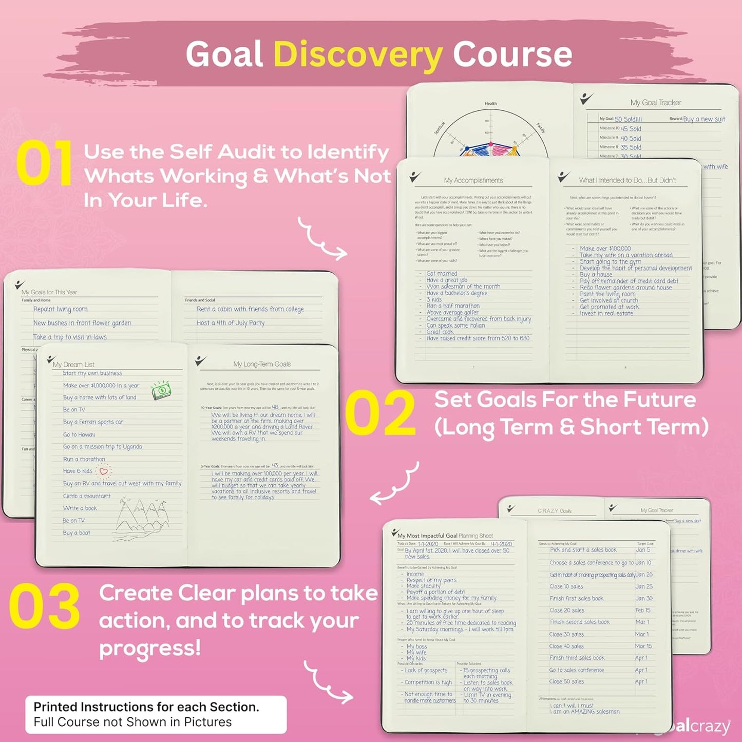 Undated Planner – 90 Day Guided Journal & Productivity Organizer, A5 Daily & Weekly Planner 2025 2026 with Goal Setting, Habit Tracker, To Do List, Academic & Work Calendar, Leather Hardcover - Rose Gold