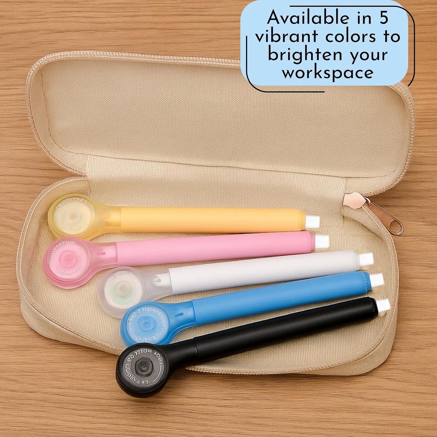 10 PCS Correction Tape Pens White-Out Applicator with Protective Cover, Smooth Ink Tape, Aesthetic Pen Design for School & Office Supplies (Pull-Out)