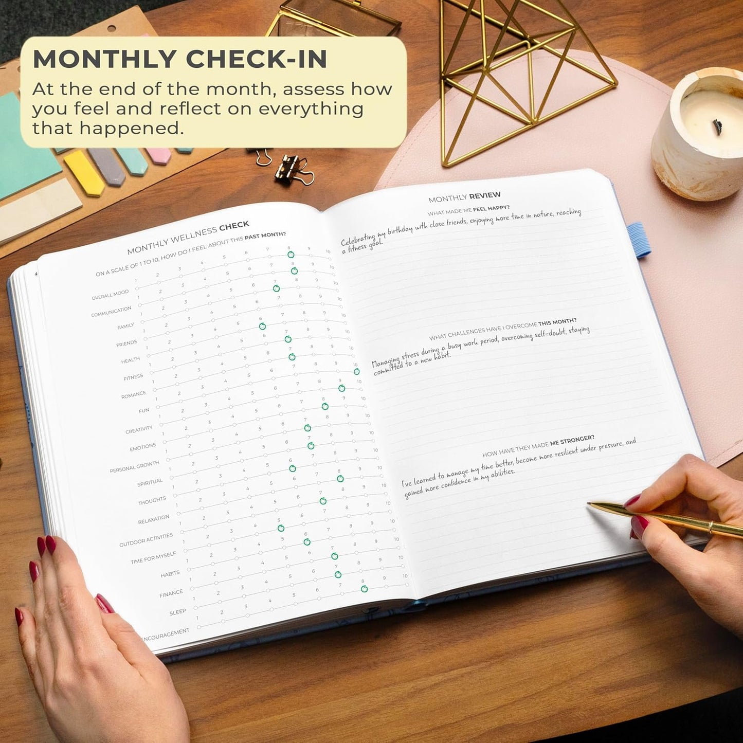 Clever Fox Gratitude Journal Large – Happiness, Positivity & Affirmation Journal – Inspirational Daily Notebook, 3 Months, 8.3x11” (Periwinkle)