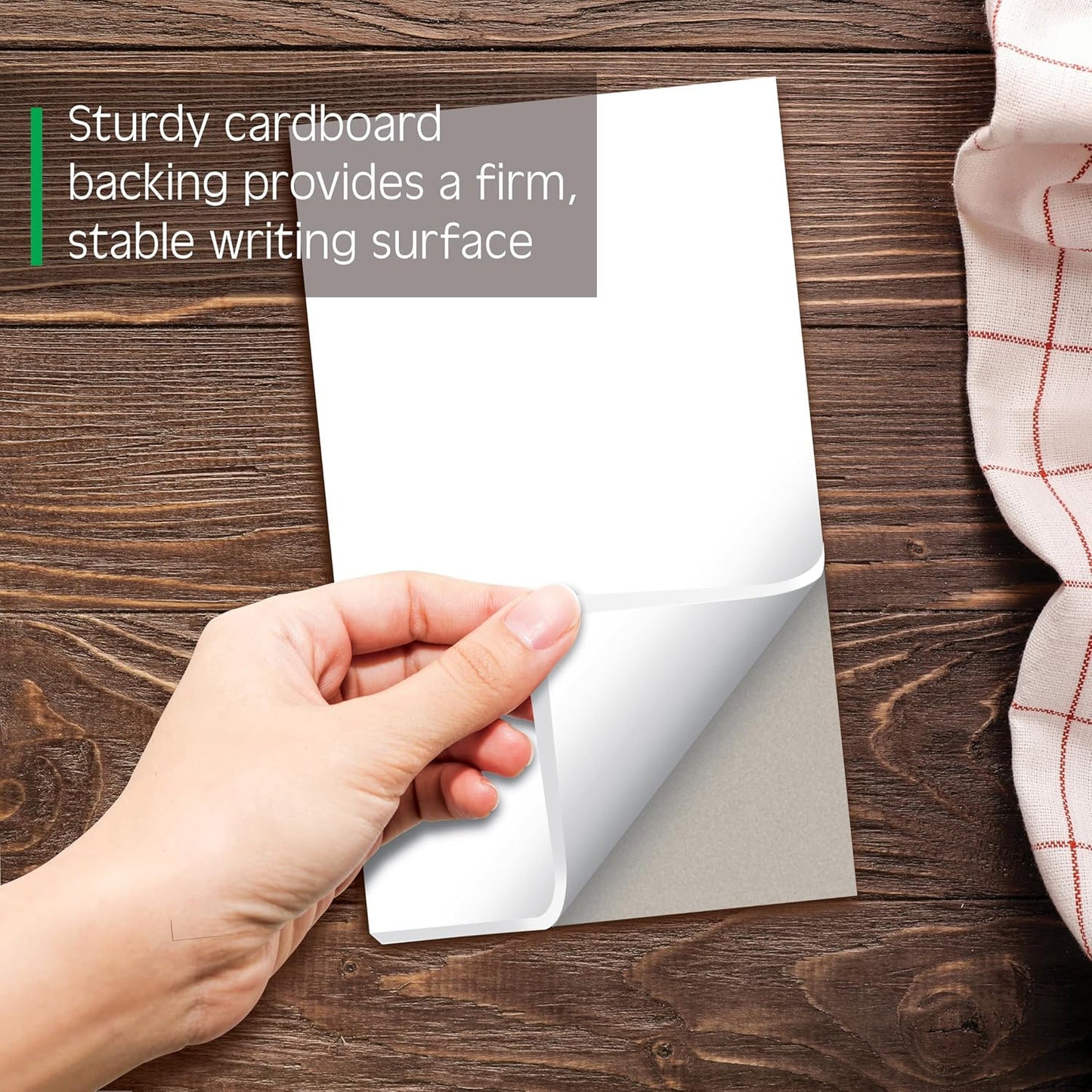 Better Office Products Blank Scratch Note Pads, 4" x 6" Pads, Server Notepads, 50 Sheets per Pad, Memo Pads, Gummed Binding for Easy Tear-off (24 Pack)