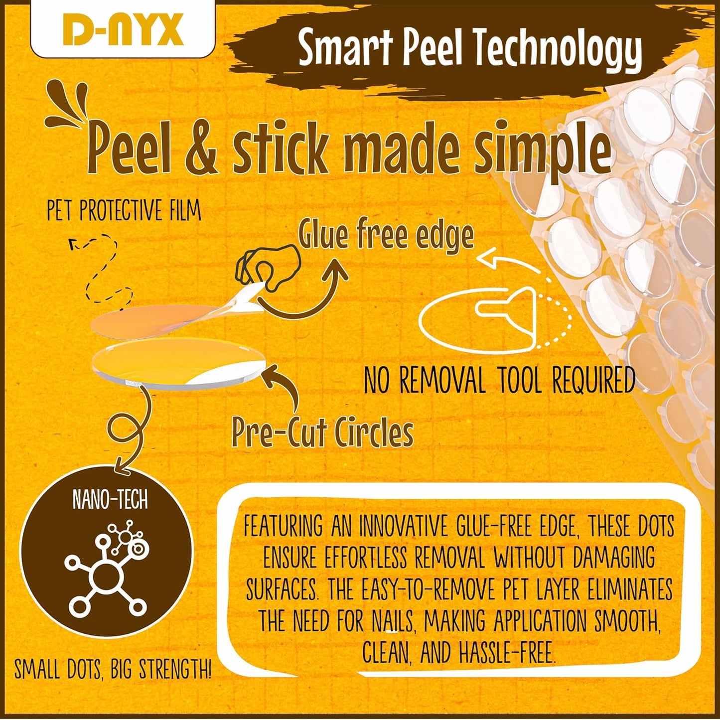 Double Sided Tape Sticky Dot Stickers 280, 350, 450, 550 or 700 Pack Removable Putty No Trace Clear Sticky Tack Waterproof Small Stickers for Festival Decoration Picture (450 Sticky Dots)